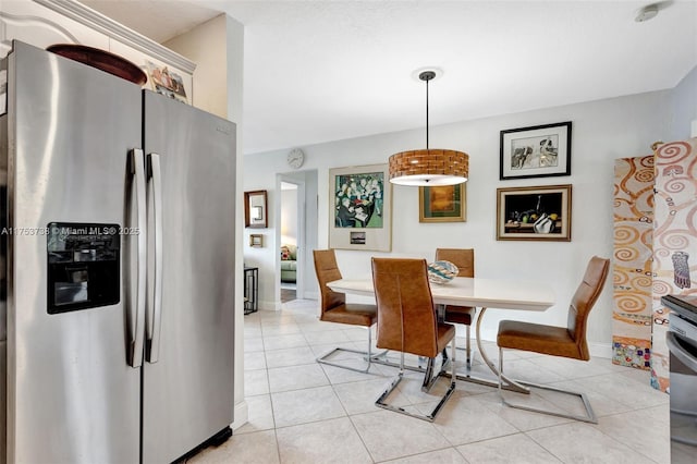 6820 NW 17th Ct, Margate, FL 33063 - dining area featuring light tile patterned floors and baseboards