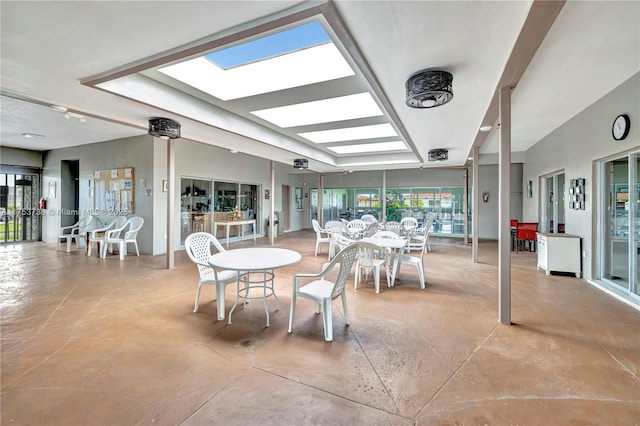 6820 NW 17th Ct, Margate, FL 33063 - sunroom / solarium featuring a skylight