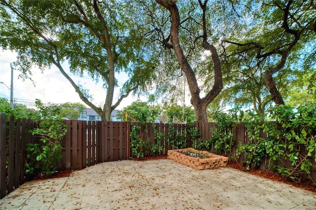 view of patio / terrace featuring a fenced backyard