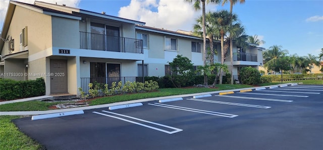 view of uncovered parking lot