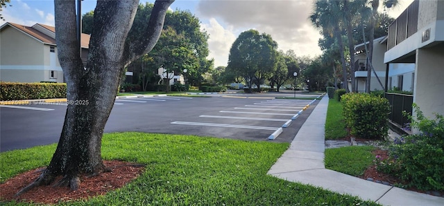 view of uncovered parking lot