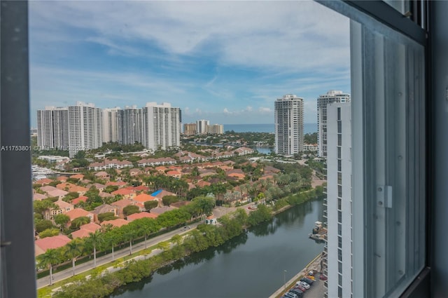 exterior space with a view of city