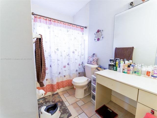 14779 SW 142nd St, Miami, FL 33196 - bathroom featuring vanity, a shower with curtain, and tile patterned flooring