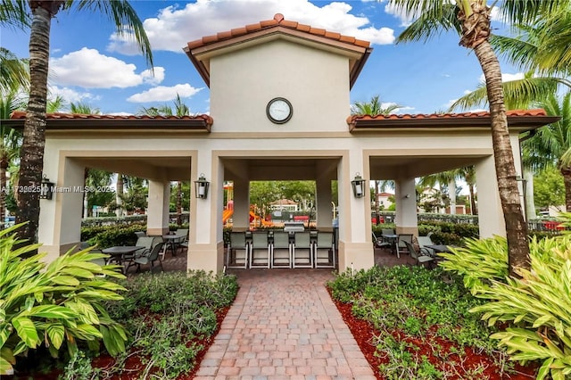 15340 SW 176th Ln, Miami, FL 33187 - view of property's community with an outdoor bar and a gazebo