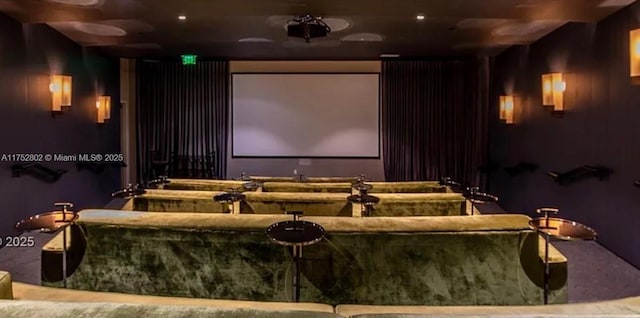 view of home theater room