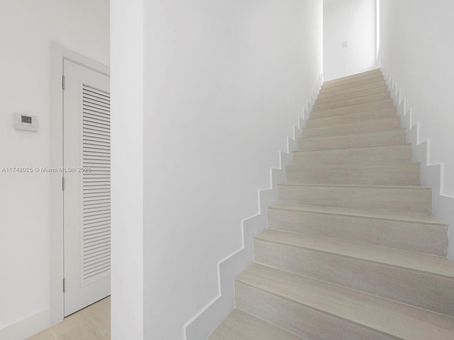 view of staircase