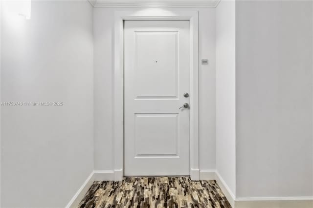 doorway with baseboards