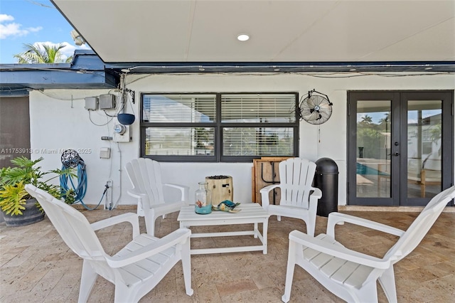 view of patio / terrace with french doors