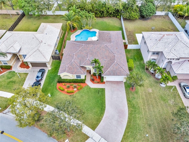 birds eye view of property