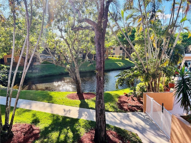 view of water feature