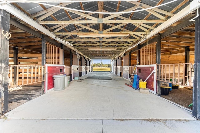 view of horse barn