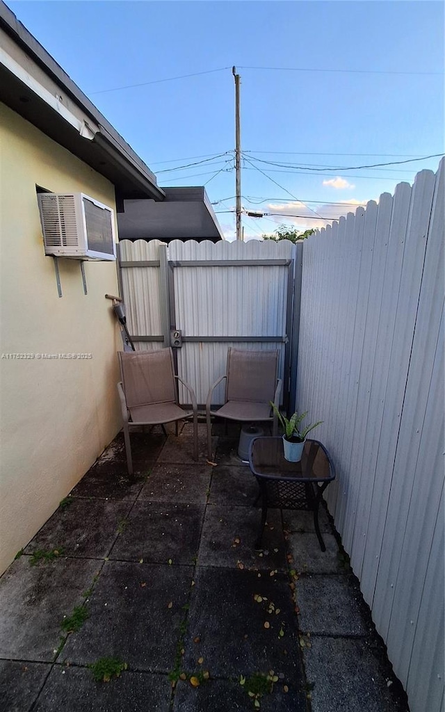 view of patio / terrace with fence