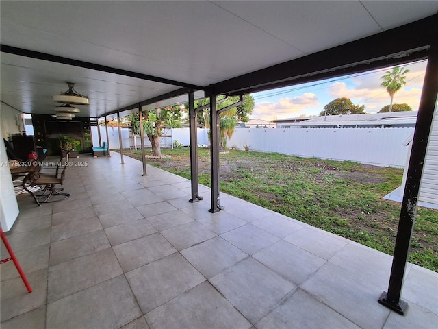 view of patio / terrace with a fenced backyard