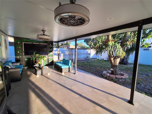 view of sunroom / solarium