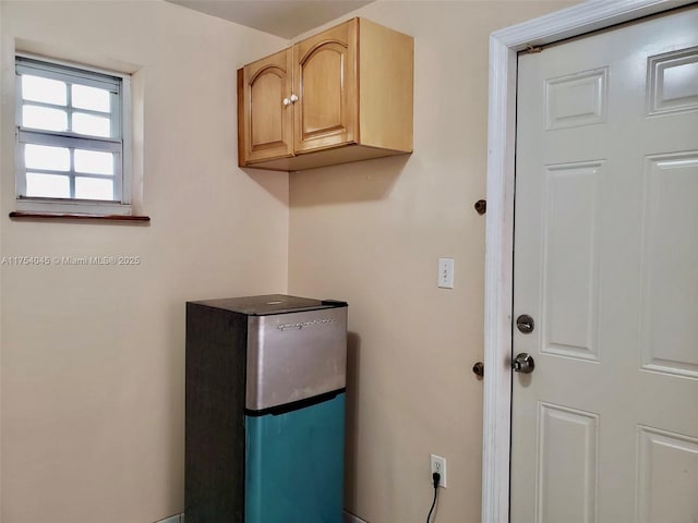 view of clothes washing area