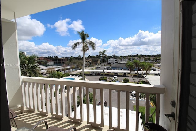 view of balcony