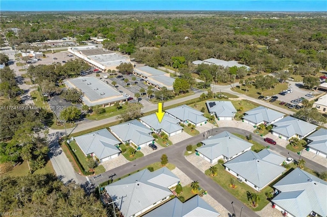 aerial view featuring a residential view