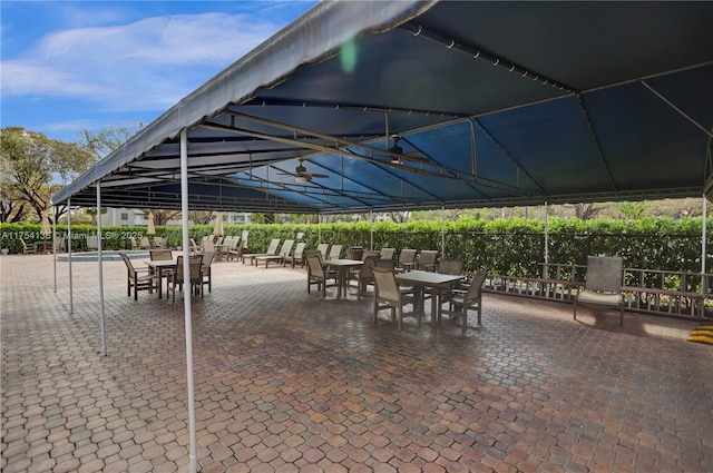 1524 Whitehall Dr Unit 102, Davie, FL 33324 - view of community featuring outdoor dining space and a gazebo