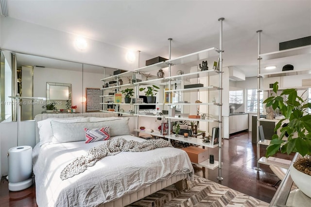 bedroom featuring wood finished floors