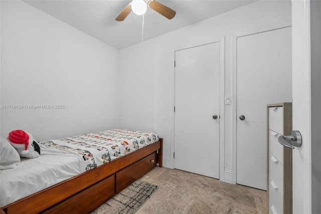 6 Coconut Ln, Key Biscayne, FL 33149 - bedroom featuring a ceiling fan
