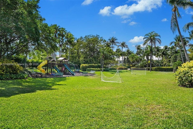 6 Coconut Ln, Key Biscayne, FL 33149 - view of yard featuring playground community