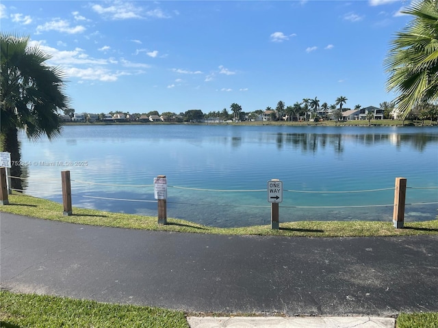 view of water feature