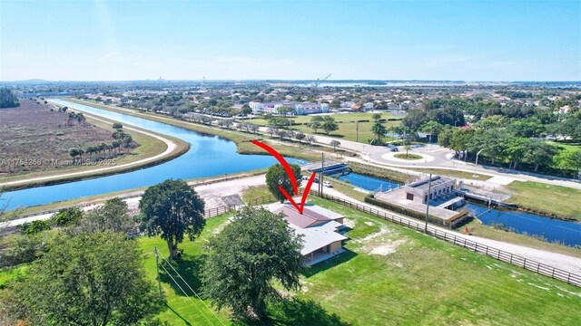 14799 SW 48th Ct, Miramar, FL 33027 - aerial view featuring a water view