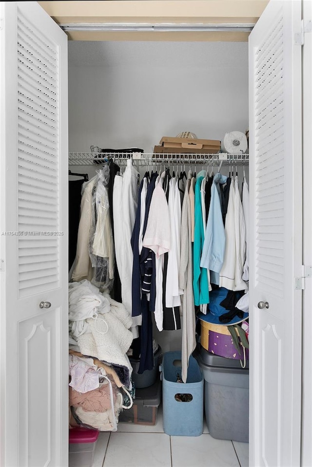 view of closet