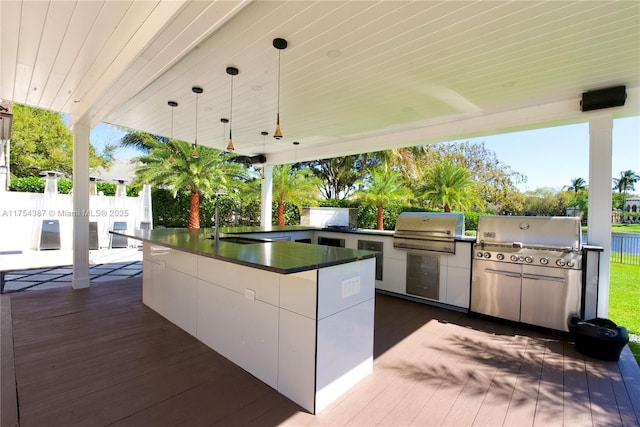 2980 Windmill Ranch Rd, Weston, FL 33331 - view of patio with a wooden deck
