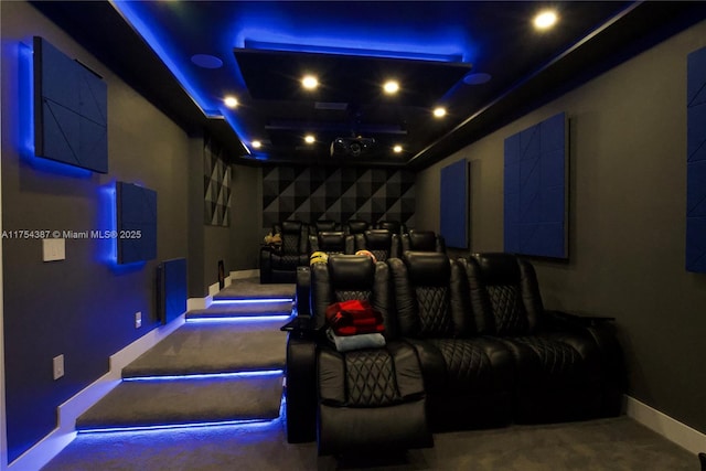 2980 Windmill Ranch Rd, Weston, FL 33331 - carpeted cinema featuring baseboards
