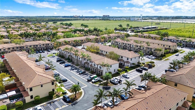 drone / aerial view with a residential view