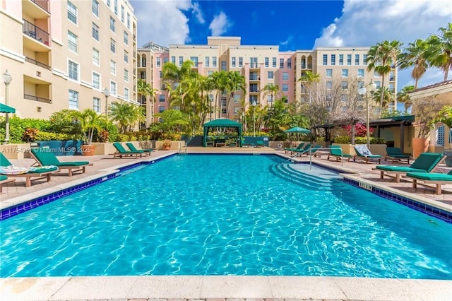 pool featuring a patio