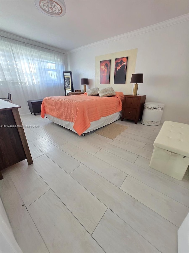 2600 Diana Dr Unit 103, Hallandale Beach, FL 33009 - bedroom featuring crown molding