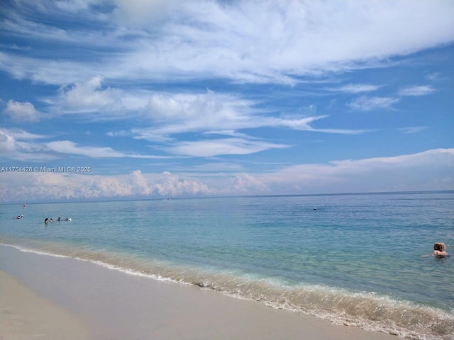 property view of water with a view of the beach