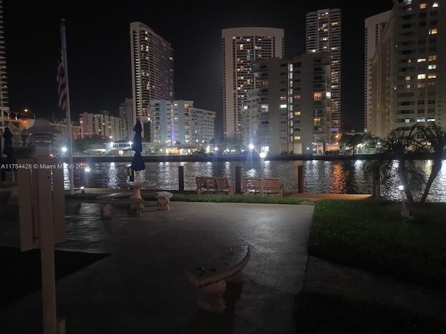 2600 Diana Dr Unit 103, Hallandale Beach, FL 33009 - city view with a view of city lights and a nearby body of water