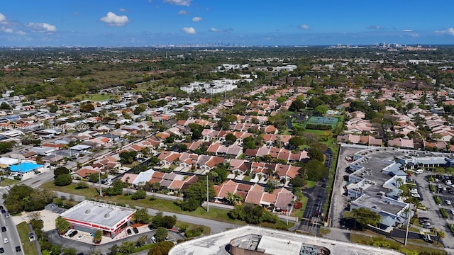 bird's eye view featuring a residential view