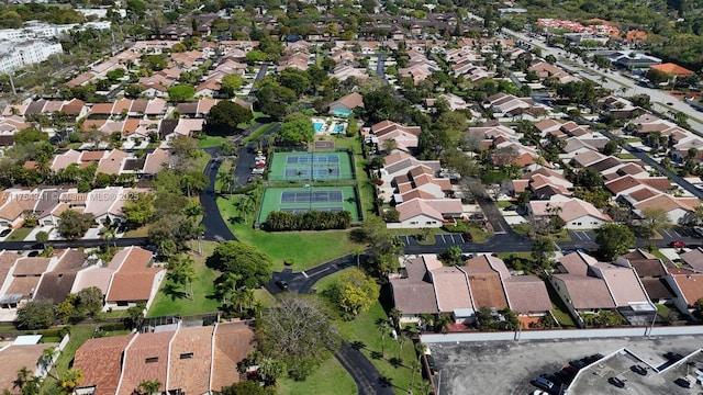 birds eye view of property featuring a residential view