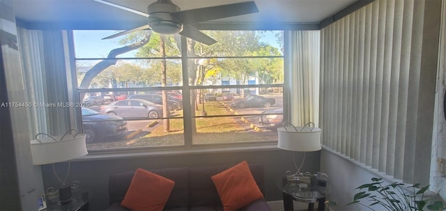 3160 Holiday Springs Blvd Unit 7-112, Margate, FL 33063 - room details featuring a ceiling fan