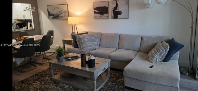 3160 Holiday Springs Blvd Unit 7-112, Margate, FL 33063 - living room featuring wood finished floors