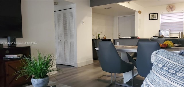 3160 Holiday Springs Blvd Unit 7-112, Margate, FL 33063 - dining space with wood finished floors