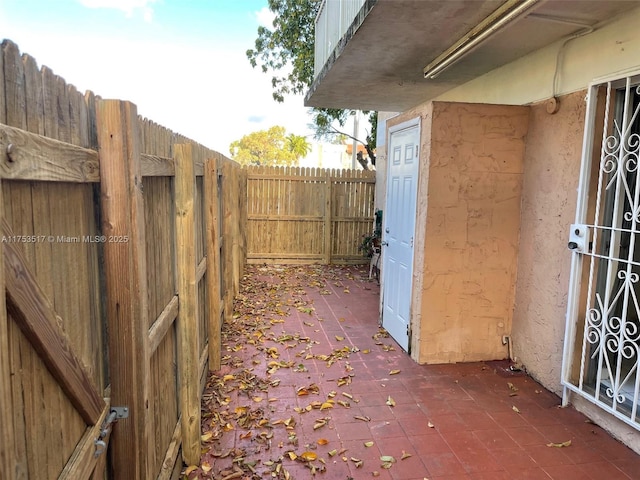 view of patio / terrace with a fenced backyard