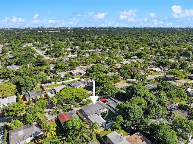 birds eye view of property featuring a residential view