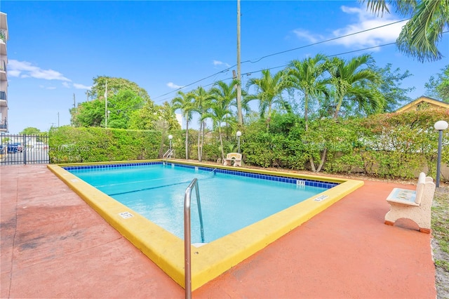 pool with fence