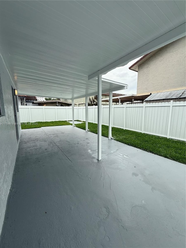 view of patio / terrace with a fenced backyard