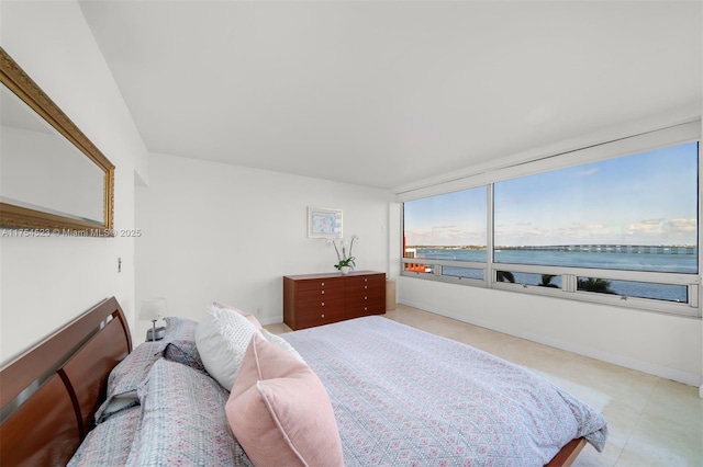 bedroom with baseboards