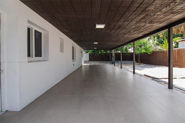 view of patio / terrace with fence