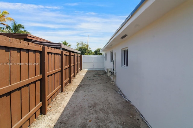 view of home's exterior featuring a fenced backyard and stucco siding