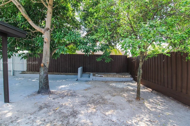 view of patio / terrace featuring a fenced backyard