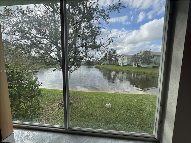 view of water feature