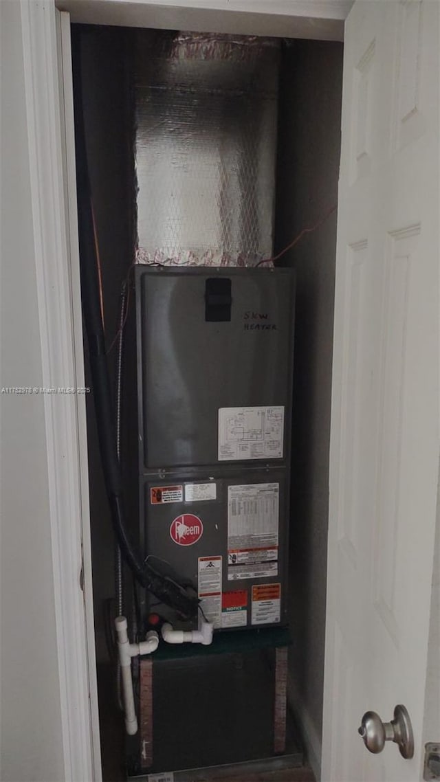 view of utility room